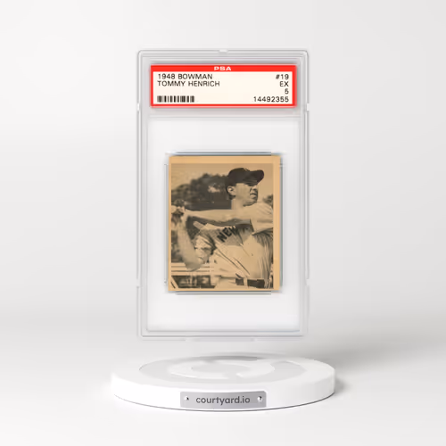 1948 Bowman #19 Tommy Henrich (PSA 5 EX)