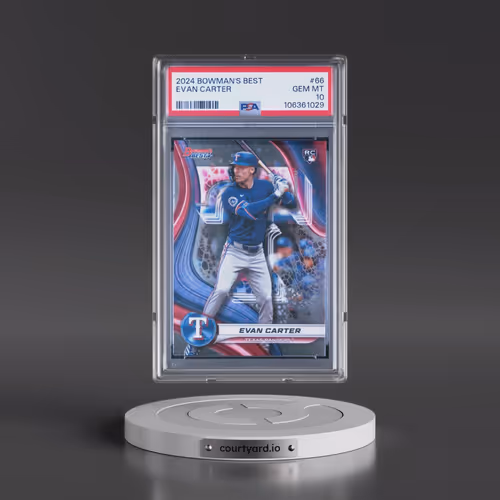 2024 Bowman's Best #66 Evan Carter (PSA 10 GEM MINT)