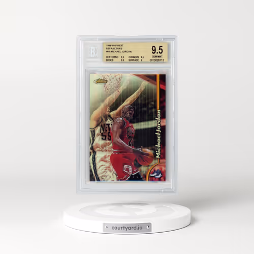1998 Finest #81 Michael Jordan - Non-Protected,Refractor (BGS 9.5 GEM MINT)