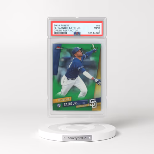 2019 Finest #85 Fernando Tatis Jr. - Green Refractor (PSA 9 MINT)