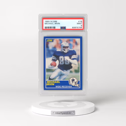1989 Score #18 Michael Irvin (PSA 9 MINT)