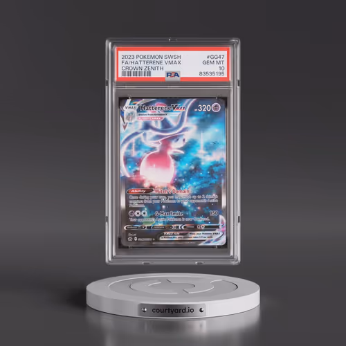 2023 Pokémon Sword and Shield Crown Zenith #GG47 Hatterene Vmax - Full Art (PSA 10 GEM MINT)