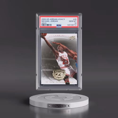 2009 Upper Deck Jordan Legacy Gold #45 Michael Jordan (PSA 10 GEM MINT)