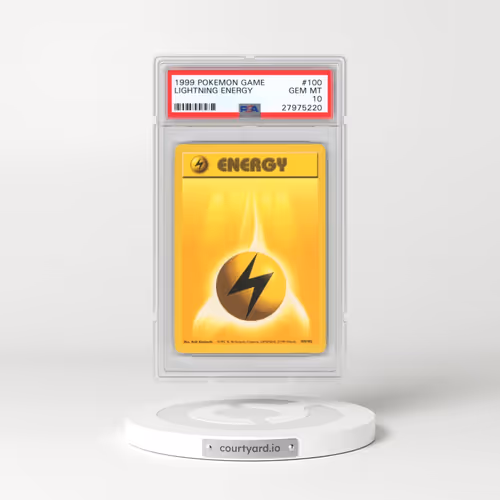 1999 Pokémon Game #100 Lightning Energy (PSA 10 GEM MINT)
