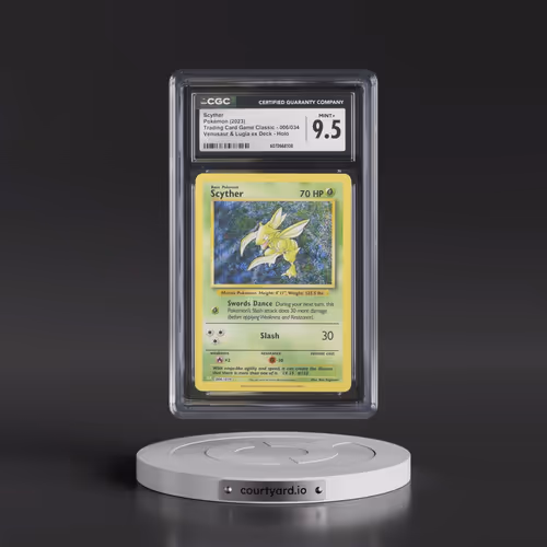 2023 Pokémon CLV-Trading Card Game Classic Venusaur & Lugia EX Deck #006 Scyther (CGC 9.5 MINT+)