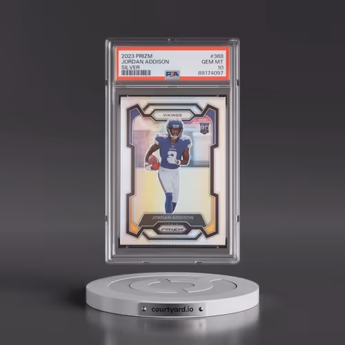 2023 Panini Prizm #368 Jordan Addison - Silver Prizm (PSA 10 GEM MINT)