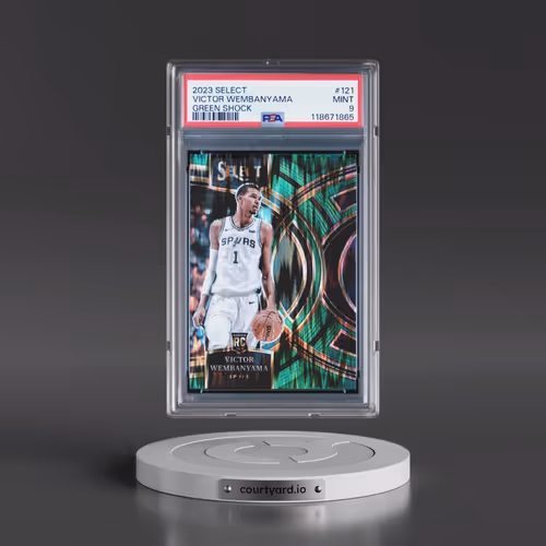 2023 Panini Select #121 Victor Wembanyama - Green Shock (PSA 9 MINT)