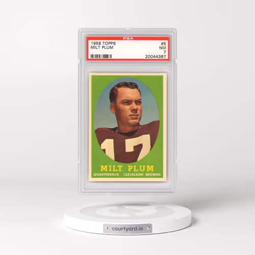 1958 Topps #5 Milt Plum (PSA 7 NM)
