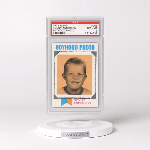 1973 Topps #265 Donny Anderson - Boyhood Photo (PSA 8 NM-MT)