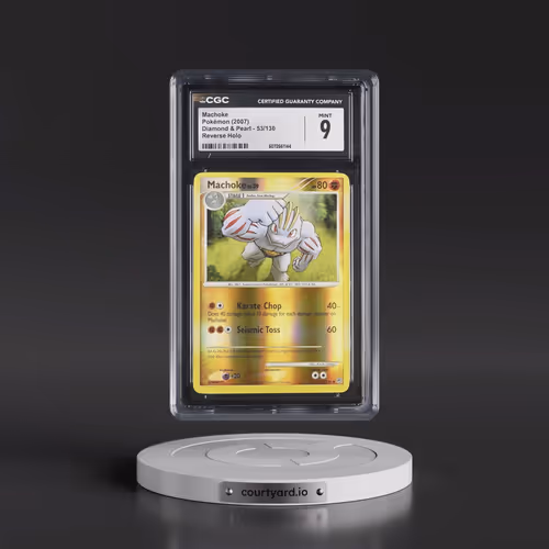 2007 Diamond & Pearl #53/130 Machoke - Reverse Holo (CGC 9 MINT)