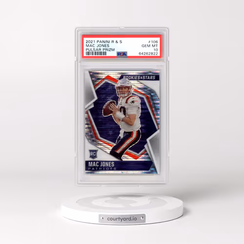 2021 Panini Rookies & Stars #106 Mac Jones - Pulsar Prizm (PSA 10 GEM MINT)