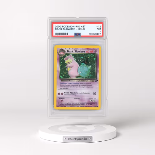 2000 Pokémon Rocket #12 Dark Slowbro - Holo (PSA 7 NM)