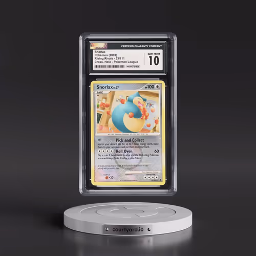2009 Rising Rivals #33/111 Snorlax - Pokémon League Crosshatch Holo (Cross. Holo) (CGC 10 GEM MINT)