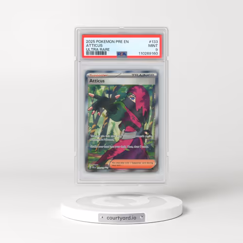 2025 Pokémon Pre EN-Prismatic Evolutions #133 Atticus - Ultra Rare (PSA 9 MINT)