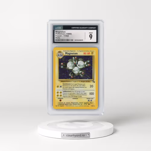1999 Fossil #11/62 Magneton - Galaxy Star Holo (CGC 9 MINT)