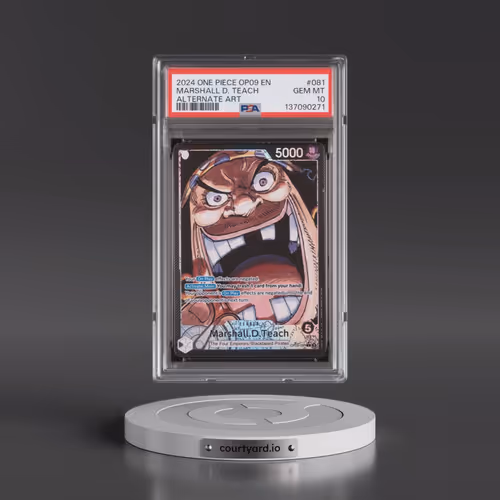 2024 One Piece OP09-Emperors in the New World #081 Marshall D. Teach - Alternate Art (PSA 10 GEM MIN