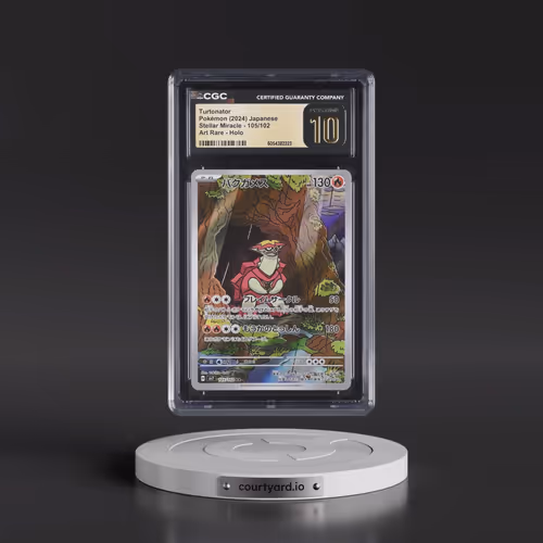 2024 Pokémon SV7-Stellar Miracle #105 Turtonator - Art Rare (CGC 10 PRISTINE)