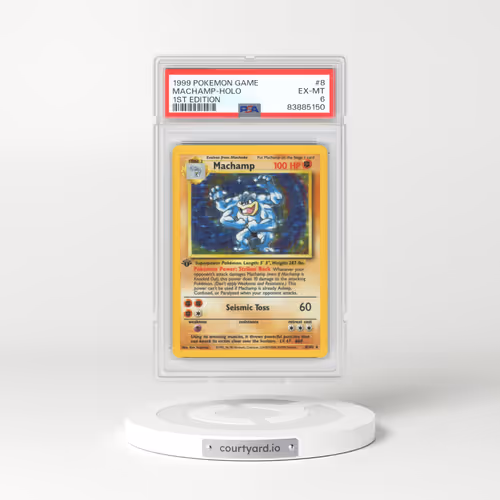 1999 Base Set #8 Machamp - 1st Edition (PSA 6 EX-MT)
