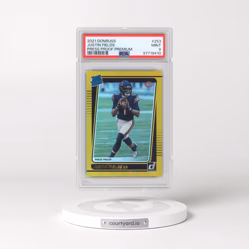 2021 Panini Donruss #253 Justin Fields - Press Proof Premium (PSA 9 MINT)