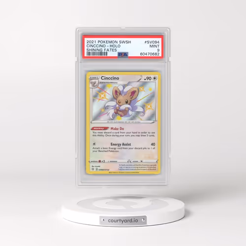 2021 Pokémon Sword & Shield Shining Fates #SV094 Cinccino - Holo (PSA 9 MINT)
