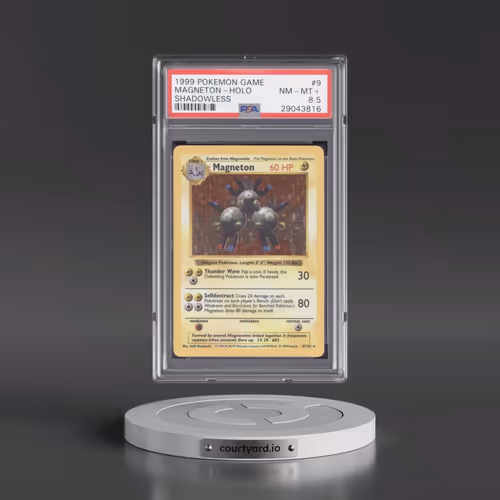 1999 Pokémon Game #9 Magneton - Holo Shadowless (PSA 8.5 NM-MT+)