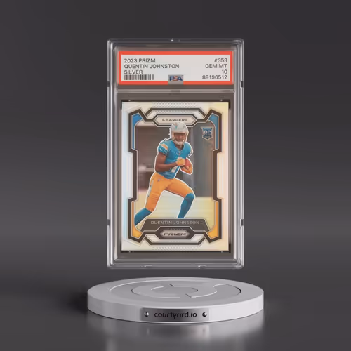 2023 Panini Prizm #353 Quentin Johnston - Silver Prizm (PSA 10 GEM MINT)