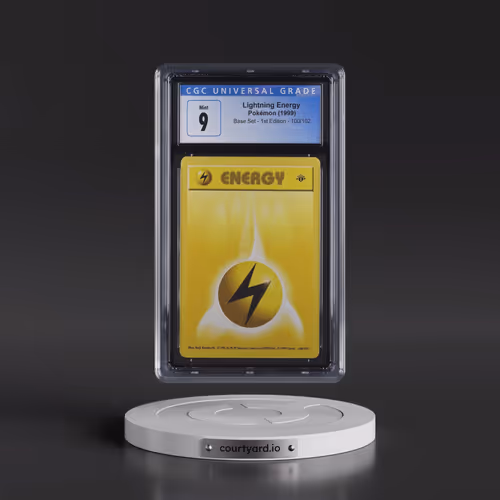 1999 Base Set #100/102 Lightning Energy - 1st Edition 1st Edition (CGC 9 MINT)