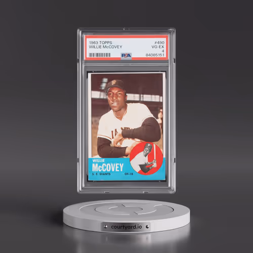 1963 Topps #490 Willie McCovey (PSA 4 VG-EX)