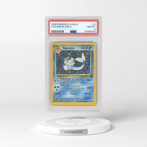 1999 Pokémon Jungle #12 Vaporeon - Holo (PSA 8 NM-MT)