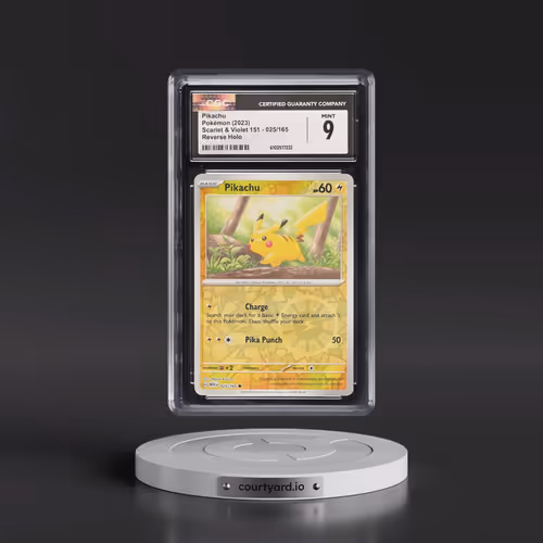 2023 Scarlet & Violet 151 - MEW EN #025/165 Pikachu - Reverse Holo (CGC 9 MINT)
