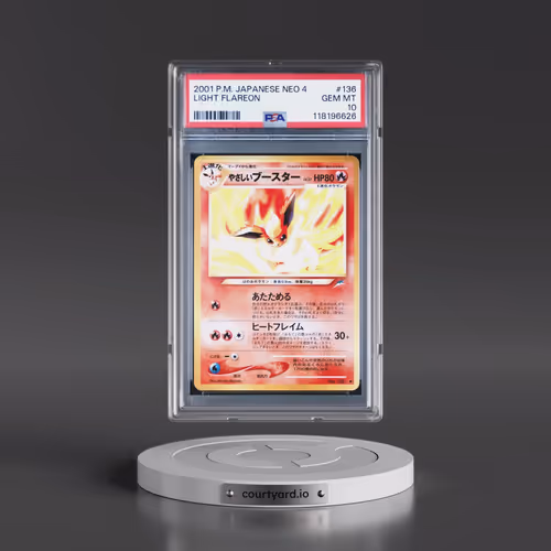 2001 Pokémon Neo 4 #136 Light Flareon (PSA 10 GEM MINT)