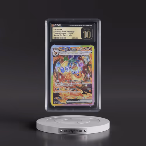 2024 Pokémon Sv8a-Terastal Fest EX #202 Flareon EX - Holo Special Art Rare (CGC 10 PRISTINE)