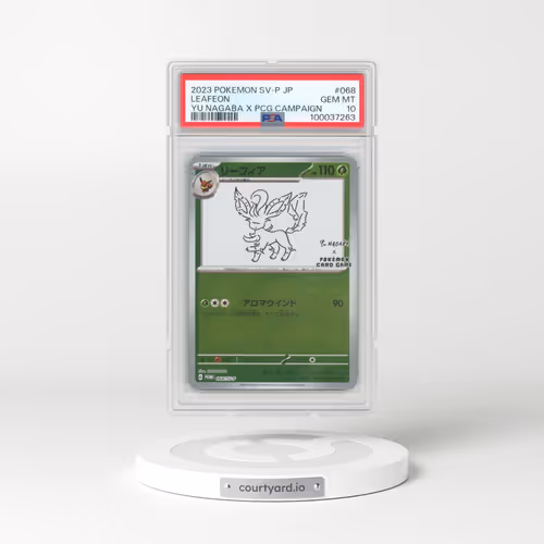 2023 Pokémon SV-P Promo #068 Leafeon - YU Nagaba X Pokemon Card Game Campaign (PSA 10 GEM MINT)