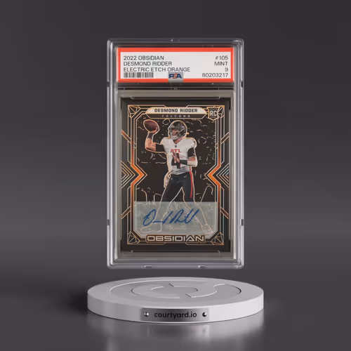 2022 Panini Obsidian #105 Desmond Ridder - Electric Etch Orange (PSA 9 MINT)