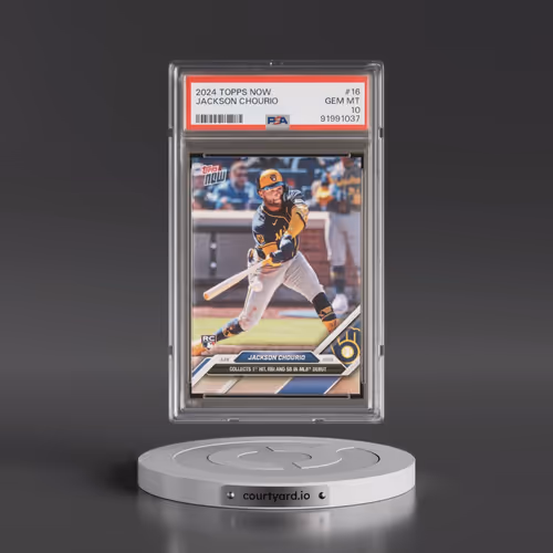 2024 Topps Now #16 Jackson Chourio (PSA 10 GEM MINT)