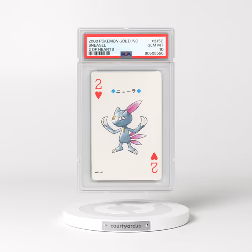 2000 Pokémon Gold Version Playing Cards #215C Sneasel - 2 of Hearts (PSA 10 GEM MINT)