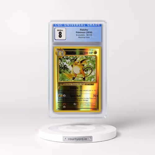 2016 Evolutions #36/108 Raichu - Reverse Holo (CGC 8 NM-MT)