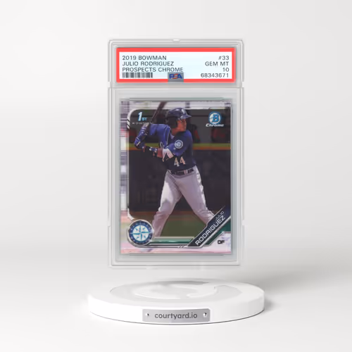 2019 Bowman Prospects Chrome #33 Julio Rodriguez (PSA 10 GEM MINT)