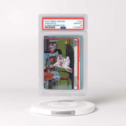 2019 Topps Chrome #155 Juan Soto - Sliding-Refractor (PSA 10 GEM MINT)