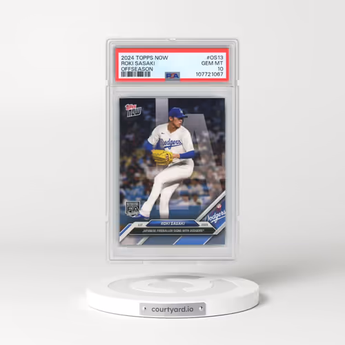 2024 Topps Now Offseason #OS13 Roki Sasaki (PSA 10 GEM MINT)