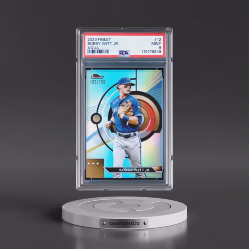 2023 Topps Finest #12 Bobby Witt Jr. - Aqua (PSA 9 MINT)