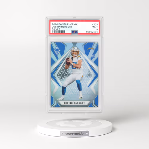 2020 Panini Phoenix #103 Justin Herbert - Silver (PSA 9 MINT)