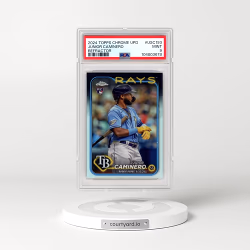 2024 Topps Chrome Update #USC193 Junior Caminero - Refractor (PSA 9 MINT)