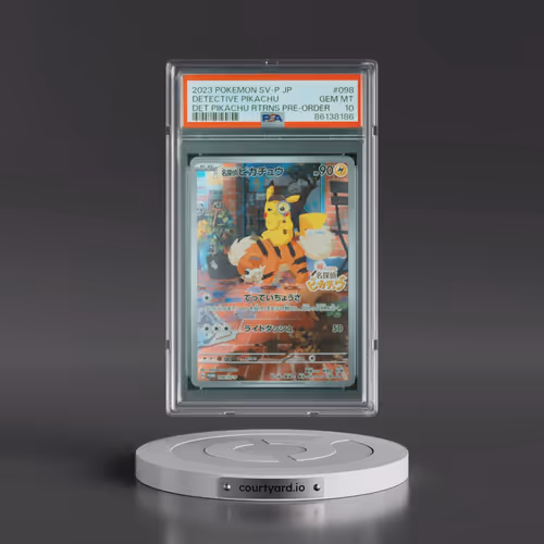 2023 Pokémon SV-P Promo #098 Detective Pikachu - Detective Pikachu Returns Pre-Order (PSA 10 GEM MIN
