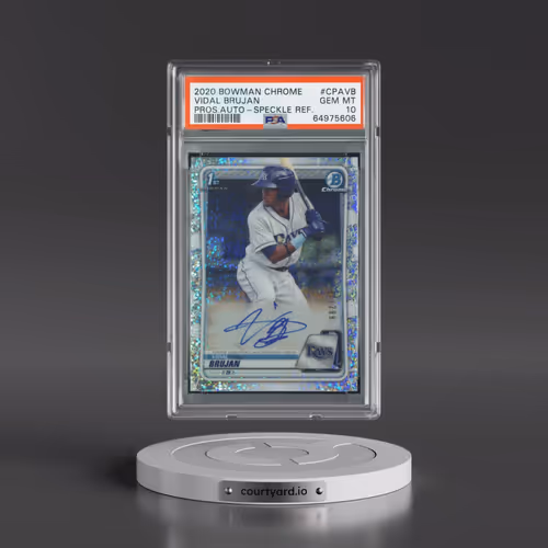 2020 Bowman Chrome Prospect Autographs #CPAVB Vidal Brujan - Speckle Refractor (PSA 10 GEM MINT)