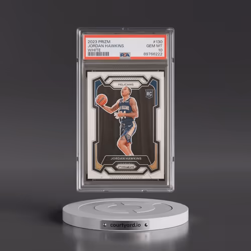 2023 Panini Prizm #130 Jordan Hawkins - White Prizm (PSA 10 GEM MINT)