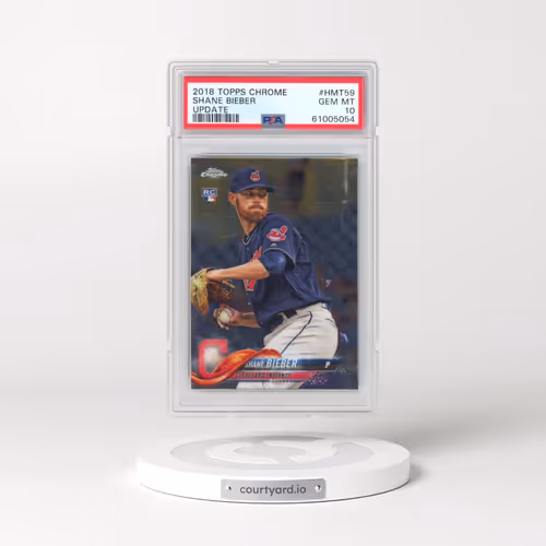 2018 Topps Chrome Update #HMT59 Shane Bieber (PSA 10 GEM MINT)
