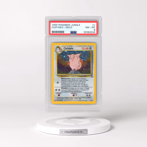 1999 Pokémon Jungle #1 Clefable - Holo (PSA 8 NM-MT)