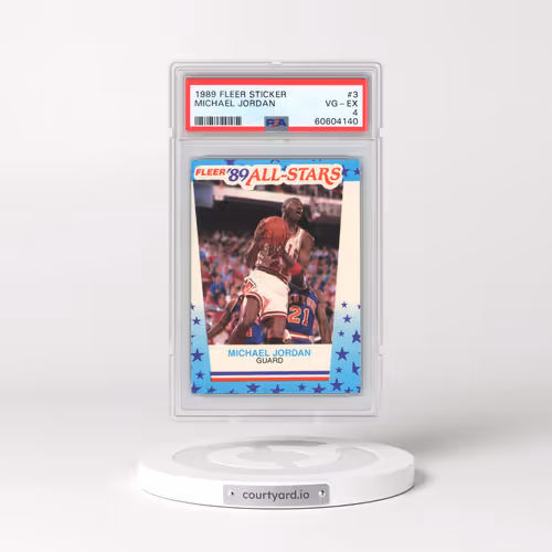 1989 Fleer Sticker #3 Michael Jordan (PSA 4 VG-EX)