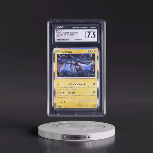 2023 Raging Surf #018/062 Zekrom - Holo (CGC 7.5 NM+)